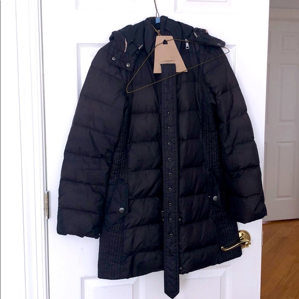 BURBERRY BRIT COAT SMALL BLACK JACKET